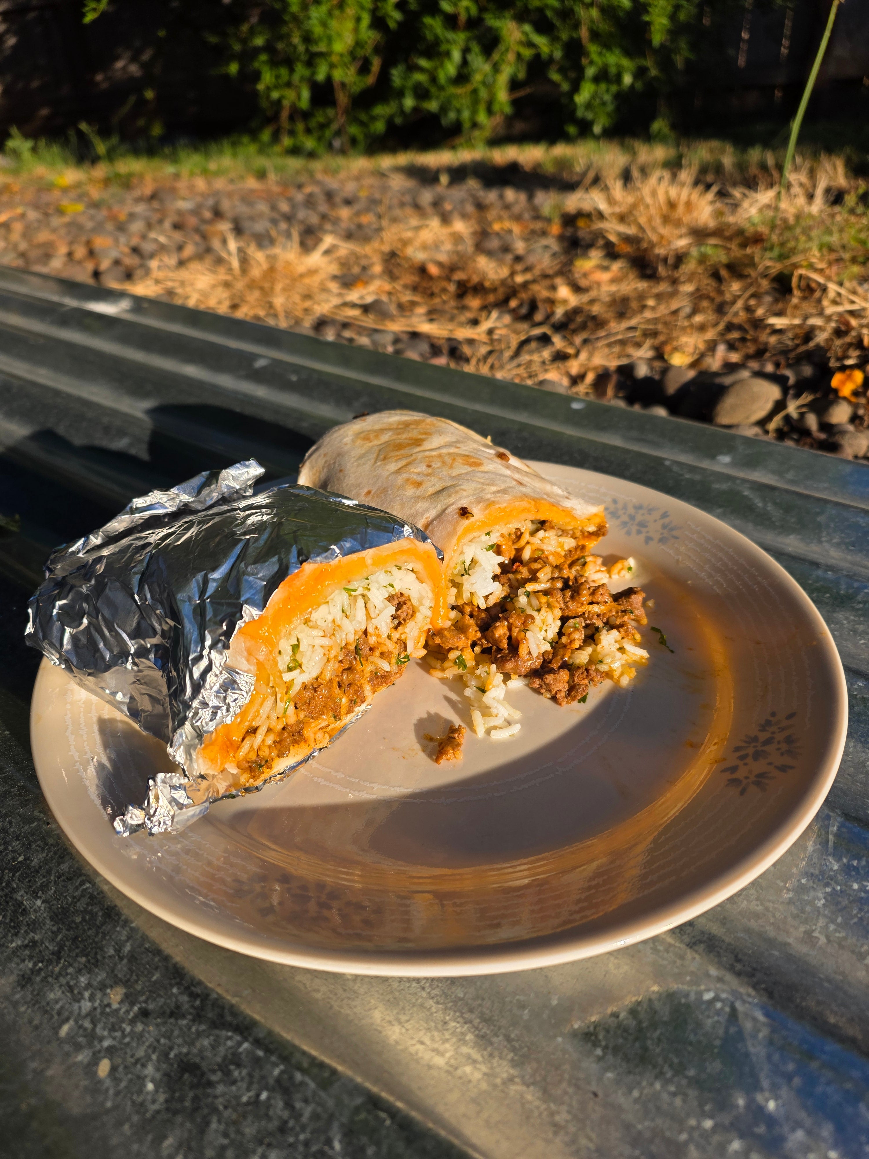 Cheesy Quesadilla-Wrapped Burrito